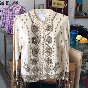 Vintage beaded sweater